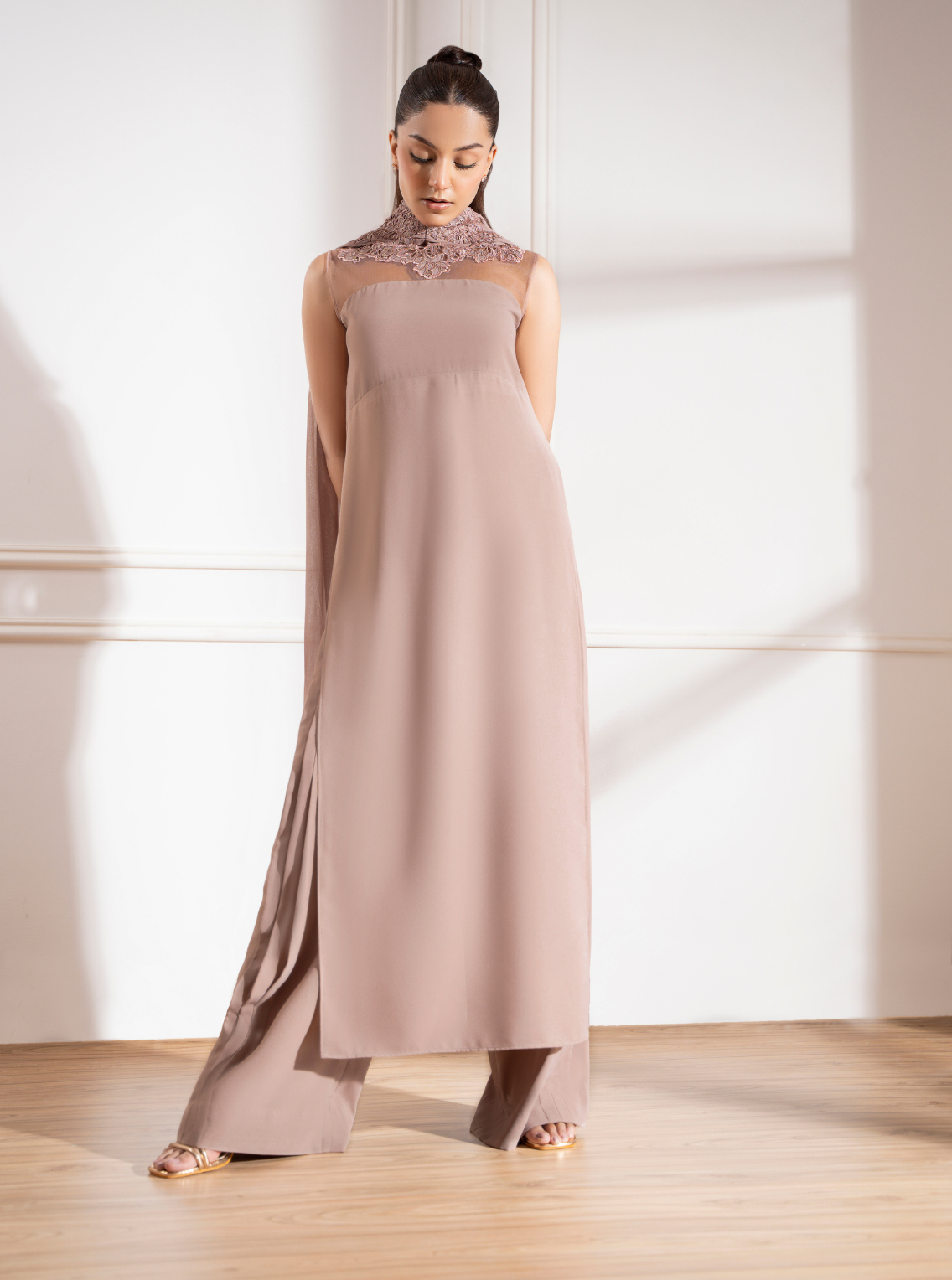 Ivory Nude Pants