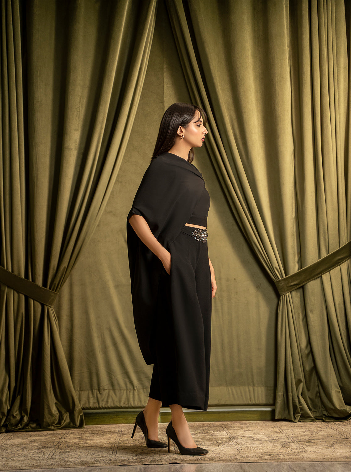 Midnight Drape Pants